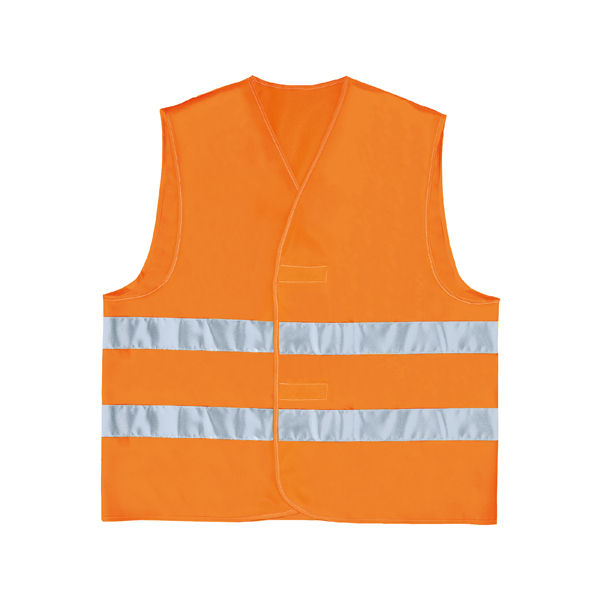 Gilet alta visibilità GILP2 - poliestere - taglia L - arancio fluo - Deltaplus - immagine principale