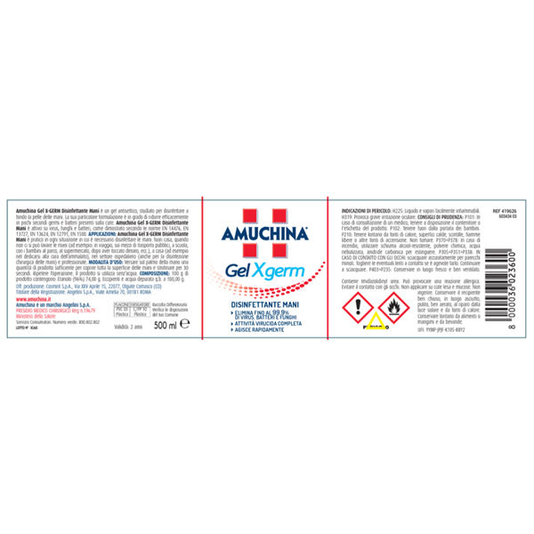 Miniatura: Gel X-Germ disinfettante mani - 80 ml - Amuchina Professional - immagine 2