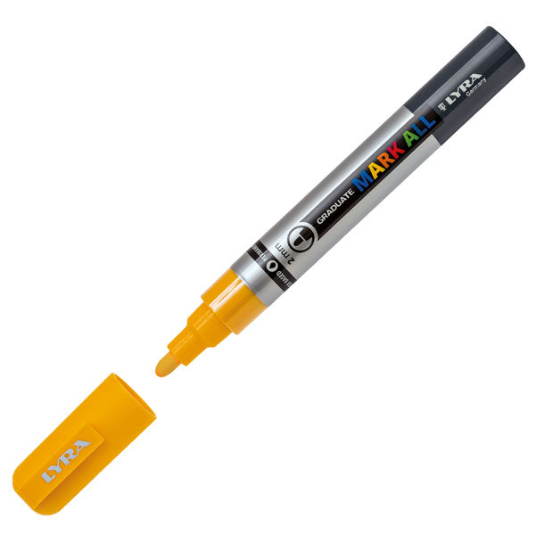 Marcatore a base d'acqua Graduate Mark All - punta tonda 2mm - giallo - Lyra - immagine principale