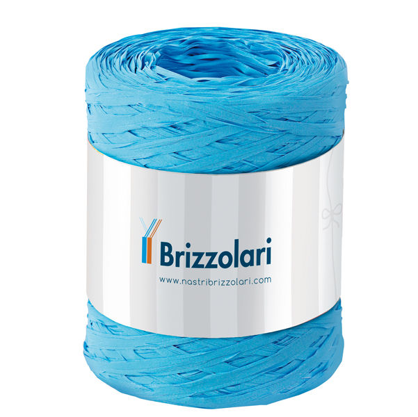 Nastro Rafia sintetica - azzurro 06 - 5mmx200mt - Brizzolari - immagine principale