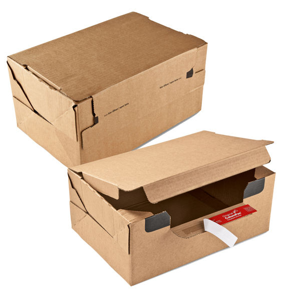 Scatola Return Box CP 069 - L - 33,6 x 24,2 x 14 cm  - cartone - avana - immagine principale