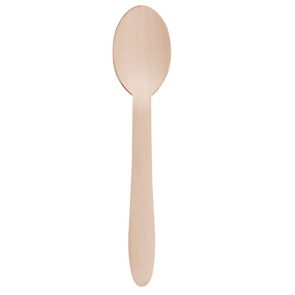 Cucchiaio monouso in legno - 16,5 cm - Signor Bio - conf. 100 pezzi - immagine principale