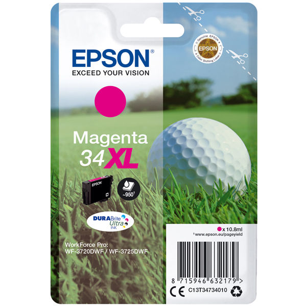 Epson - Cartuccia ink - 34XL - Magenta - C13T34734010 - 10,8ml - immagine principale