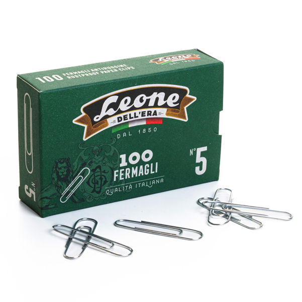 Fermagli zincati - n. 5 - 4,9 cm - Leone - conf. 100 pezzi - immagine principale