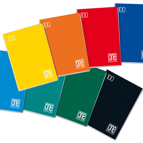 Maxiquaderno One Color - A4 - 1 rigo c/margine - 18+1 fogli - 100 gr - Blasetti - immagine principale