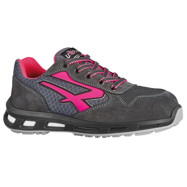 Calzatura di sicurezza Verok S1P SRC - nylon/pelle scamosciata - grigio/rosa - immagine principale