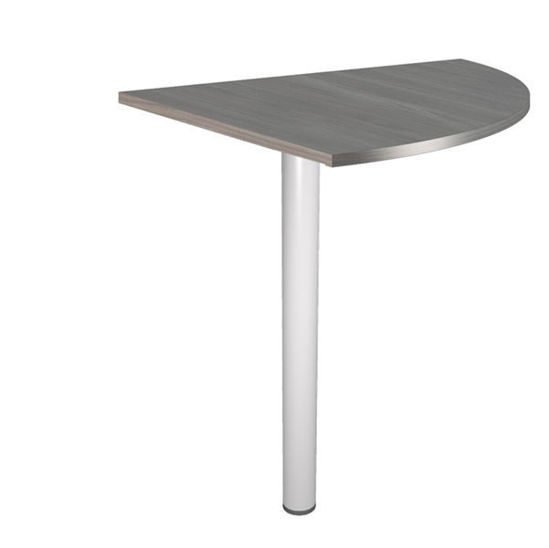 Raccordo angolare 90° per scrivanie Easy - 80 x 80 cm - frassino toscano/grigio - immagine principale