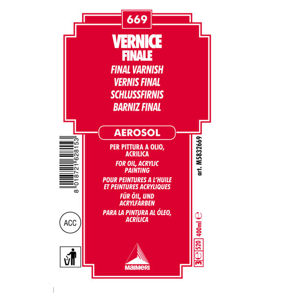 Miniatura: Vernice finale lucido spray - 400 ml - Maimeri - immagine 3