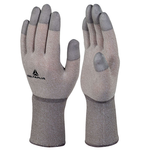 Guanti antistatica Themis VV792 ESD - taglia 08 - ruggine/grigio - Deltaplus - immagine principale