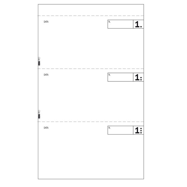 Blocco comande a 3 tagliandi - 25/25 fogli autoricalcanti - 17 x 9,9cm - Edipro - immagine principale