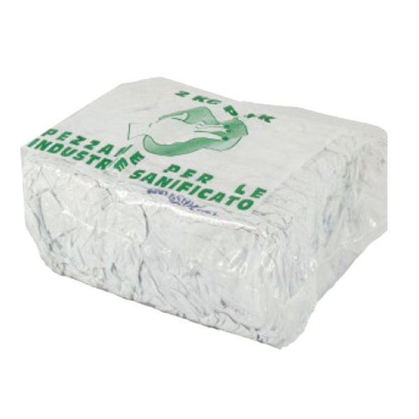Stracci - per pulizia industriale - 2 kg - bianco - immagine principale