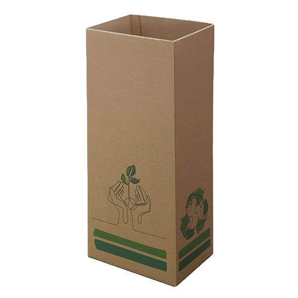 Contenitore gettacarte Cardbob - 25 x 35 x 75 cm - 60 L - cartone - avana - immagine principale