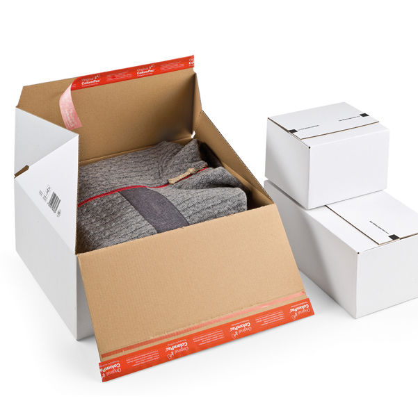 Scatola e-commerce - per spedizioni - 38,9 x 32,4 x 16 cm - cartone - bianco - immagine principale