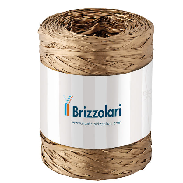 Nastro Rafia sintetica - oro 33 - 5mmx200mt - Brizzolari - immagine principale