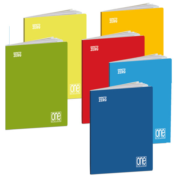 Maxiquaderno One Color Impatto Zero - A4 - 1 rigo c/margine - 20 +1 fg - 80 gr - immagine principale