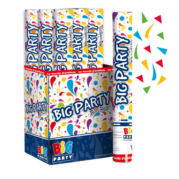 Sparacoriandoli Cannon - colori assortiti - gittata 8 mt - Big Party - immagine principale