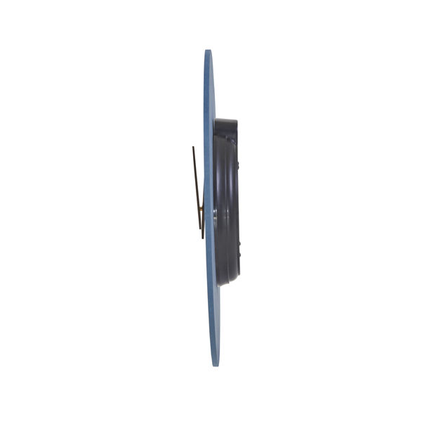 Miniatura: Orologio da parete HorMilena - diametro 30 cm - blu/legno - Alba - immagine 2