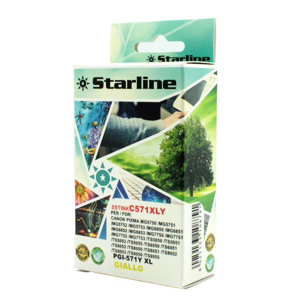 Starline - Cartuccia ink - per Canon - Giallo - CLI571Y - 12,4ml - immagine principale