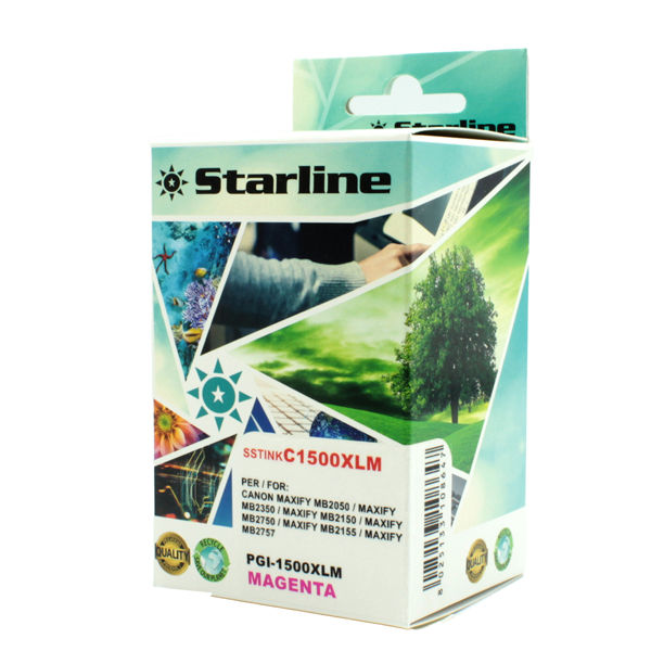 Starline - Cartuccia ink - per Canon - Magenta - PGI-1500XLM - 11,5ml - immagine principale