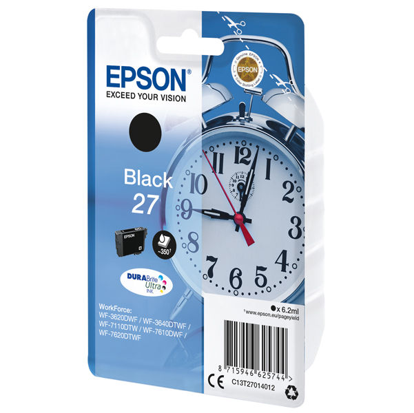 Epson - Cartuccia ink - 27 - Nero - C13T27014012 - 6,2ml - immagine principale