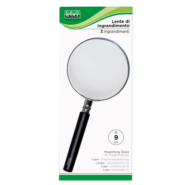 Lente di ingrandimento 1124 - diametro 9 cm - nero - Lebez - immagine principale