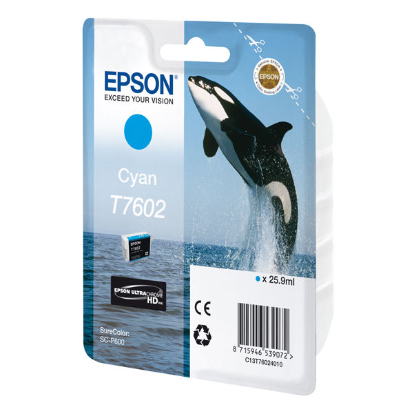 Miniatura: Epson - Cartuccia ink - Ciano - T7602 - C13T76024010 - 25,9ml - immagine 2
