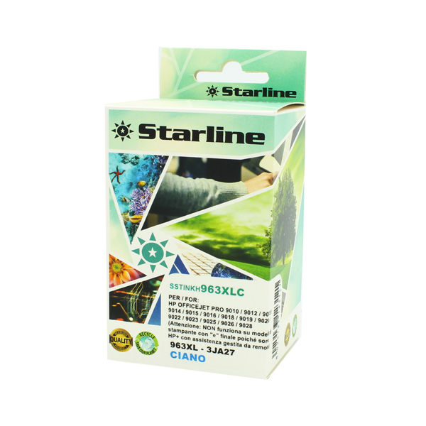 Starline - Cartuccia Ink Compatibile per HP 963 XL - Ciano - 58ml - immagine principale