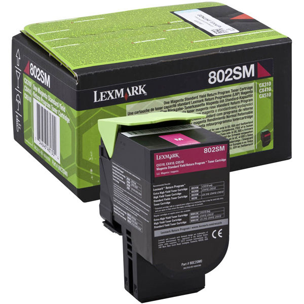 Lexmark - Toner - Magenta - 80C2SM0 - return program - 2.000 pag - immagine principale