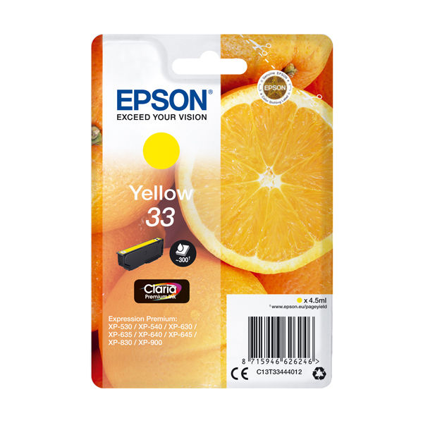 Epson - Cartuccia ink - 33 - Giallo - C13T33444012 - 6,4ml - immagine principale
