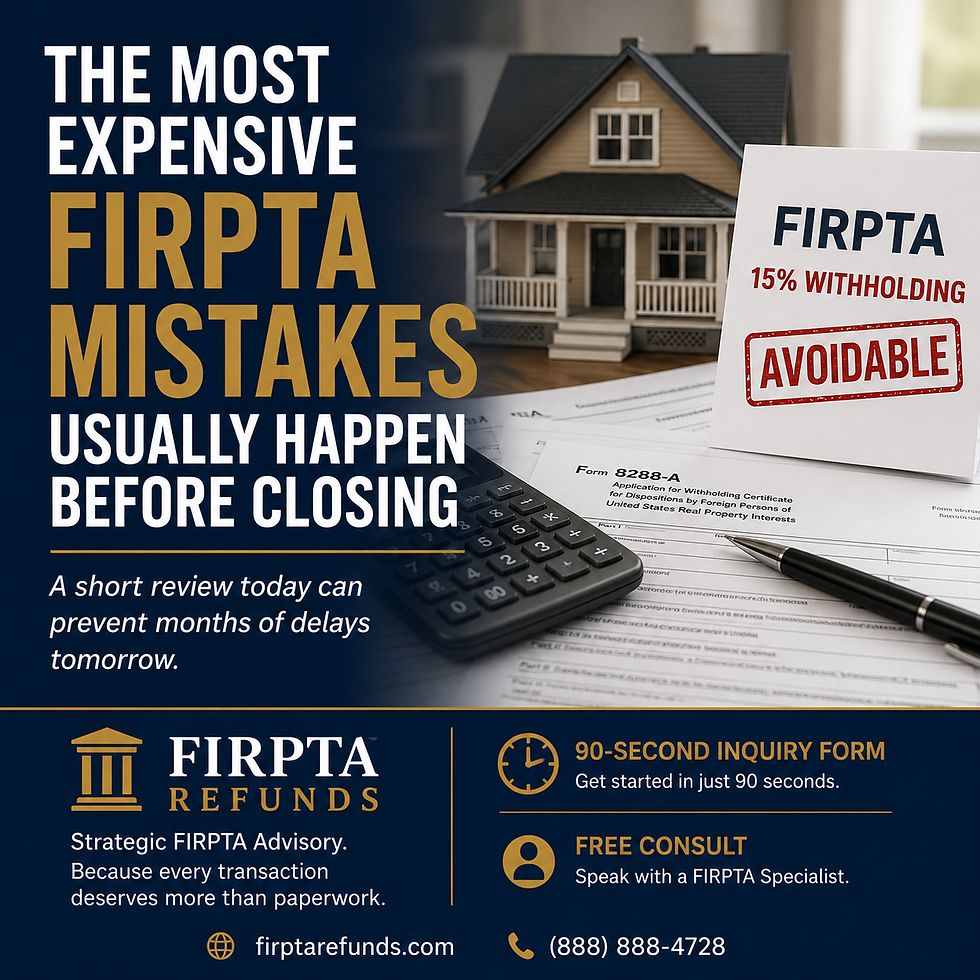 Attorney reviewing FIRPTA closing documents before a foreign seller real estate transaction to reduce withholding, avoid delays, and ensure IRS compliance.