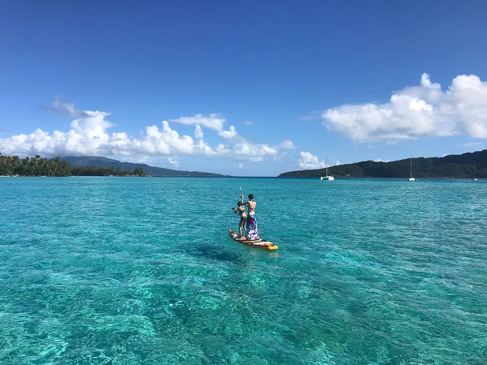 Paddle sur le lagon