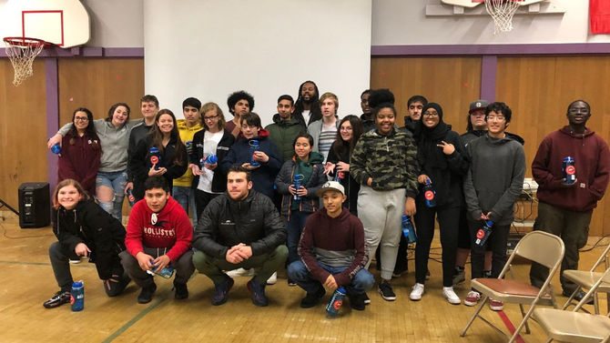 55 kids at CHOICE Academy HS, Highline School District, Burien + 2 athletes