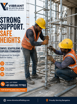 Scaffolding in Bangalore | Manufacturer, Suppliers, Cuplock Scaffolding & Rental Services