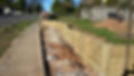 timber retaining wall