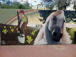 #graffiti #horse #colourfull #school #re