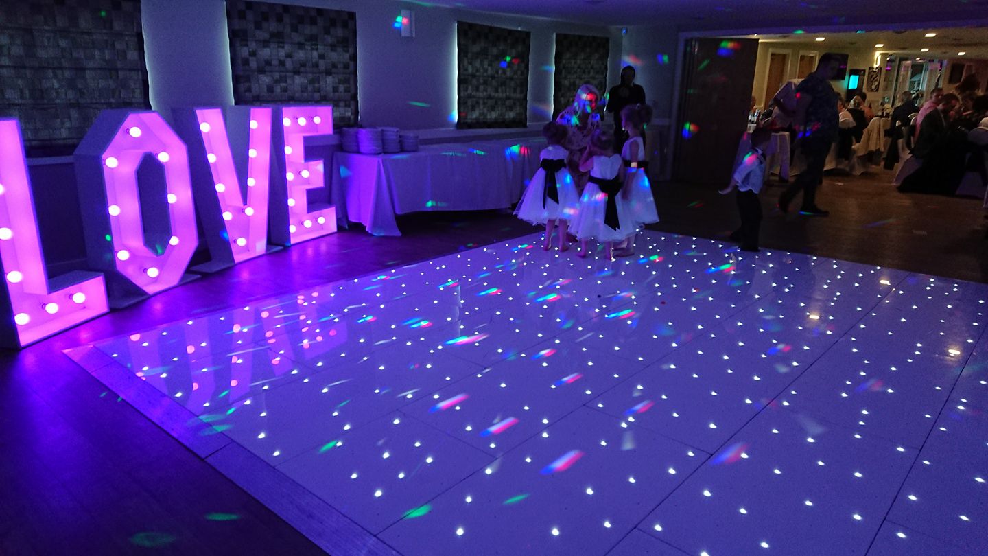 Starlit Events Dance floor Hire Starlight dance floors South Wales