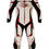 Miniatura: Fato pele (1 peça) MUGENRACE LS1-1503 (branco/preto/vermelho)
