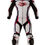 Miniatura: Fato pele (2 peças) MUGENRACE LS2-1507 (branco/preto/vermelho)