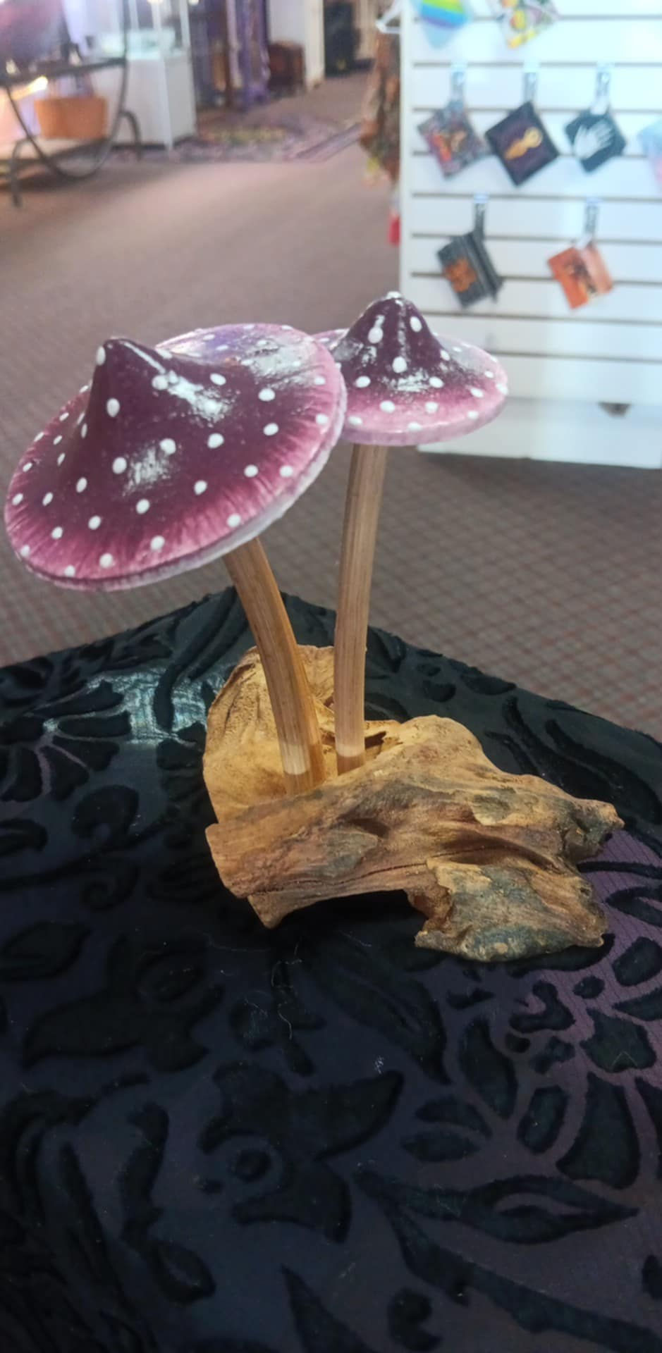 Purple Mushroom Statue