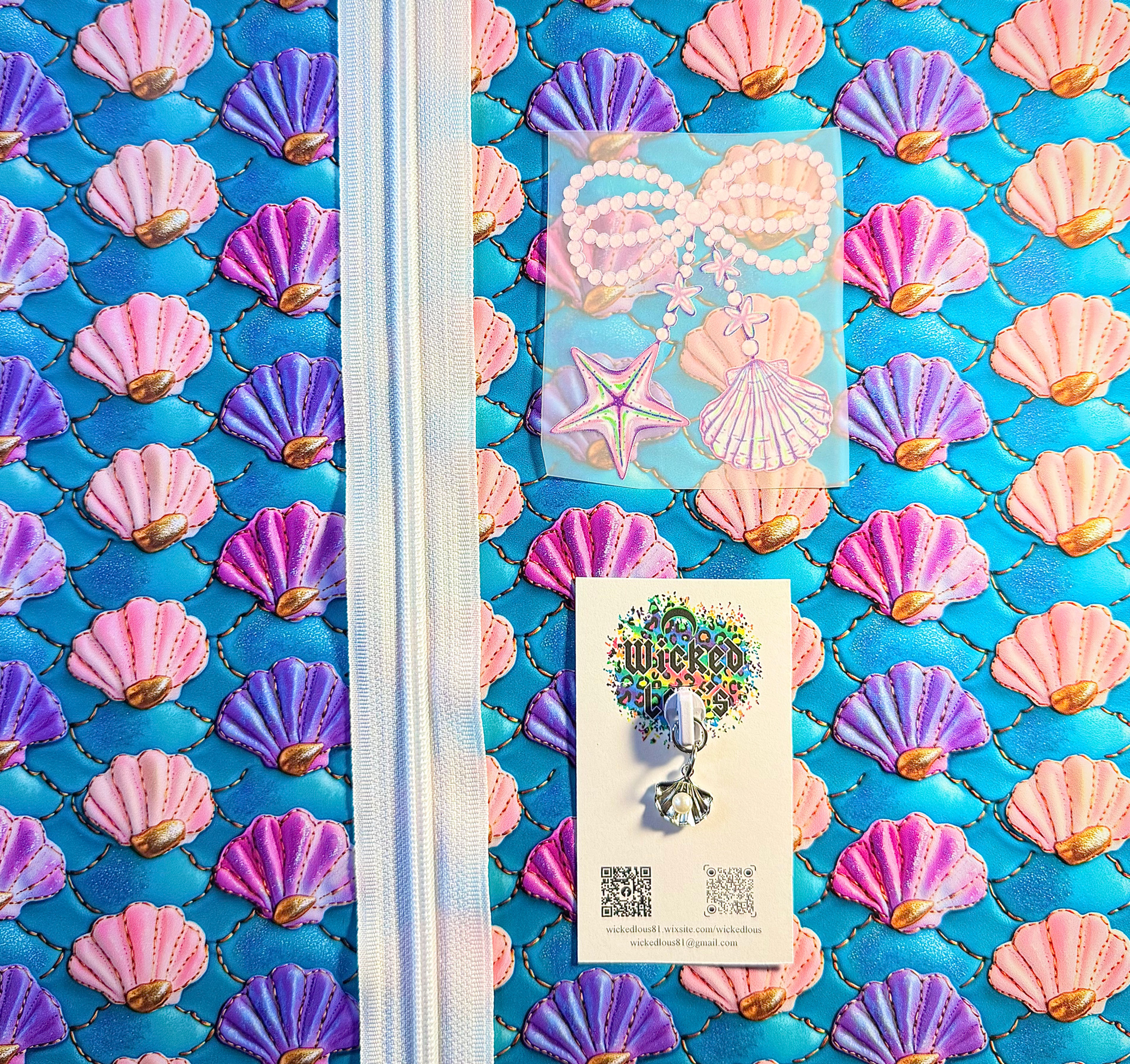 Vinyl Zipper Tumbler Kit- Mermaid Seashells