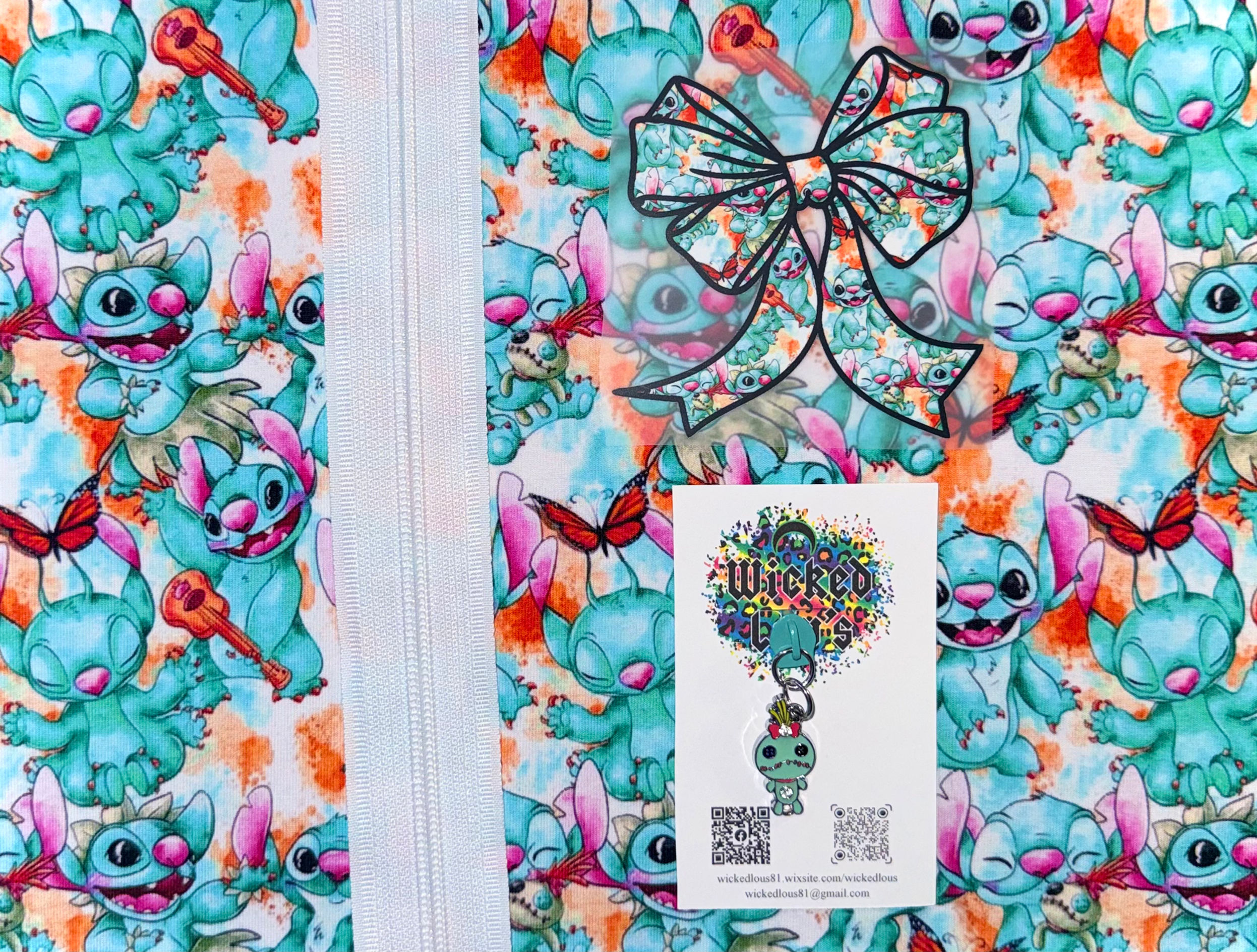 Fabric Zipper Tumbler Kit- Stit Bow
