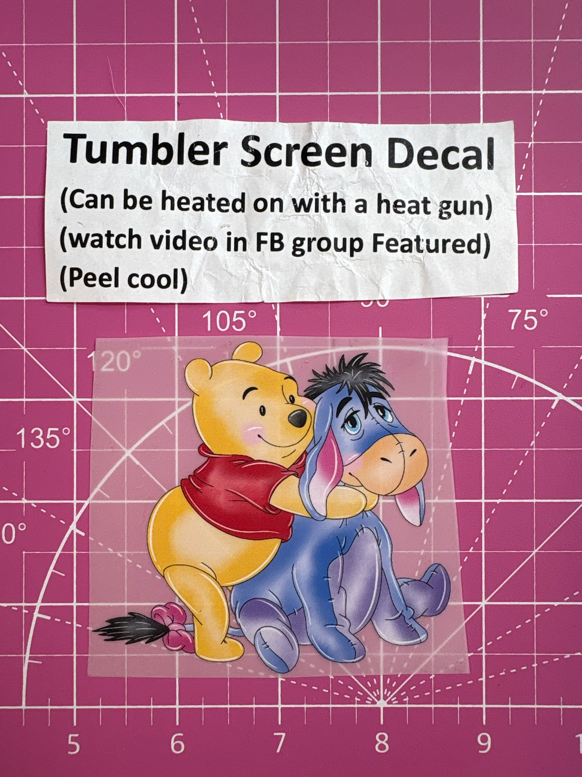 Tumbler Screen- Pooh Eeyore