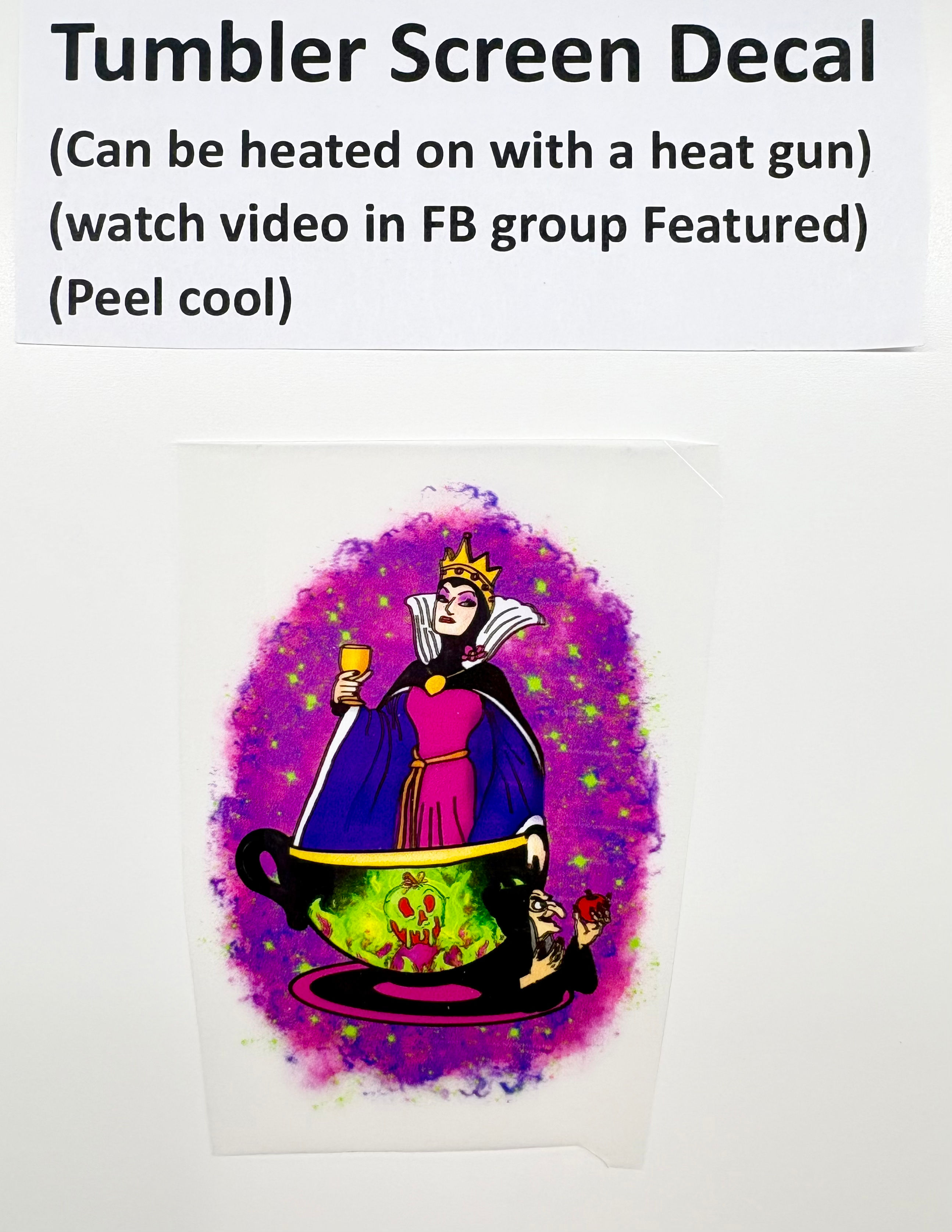 Tumbler Screen- Evil Queen Tea Cup
