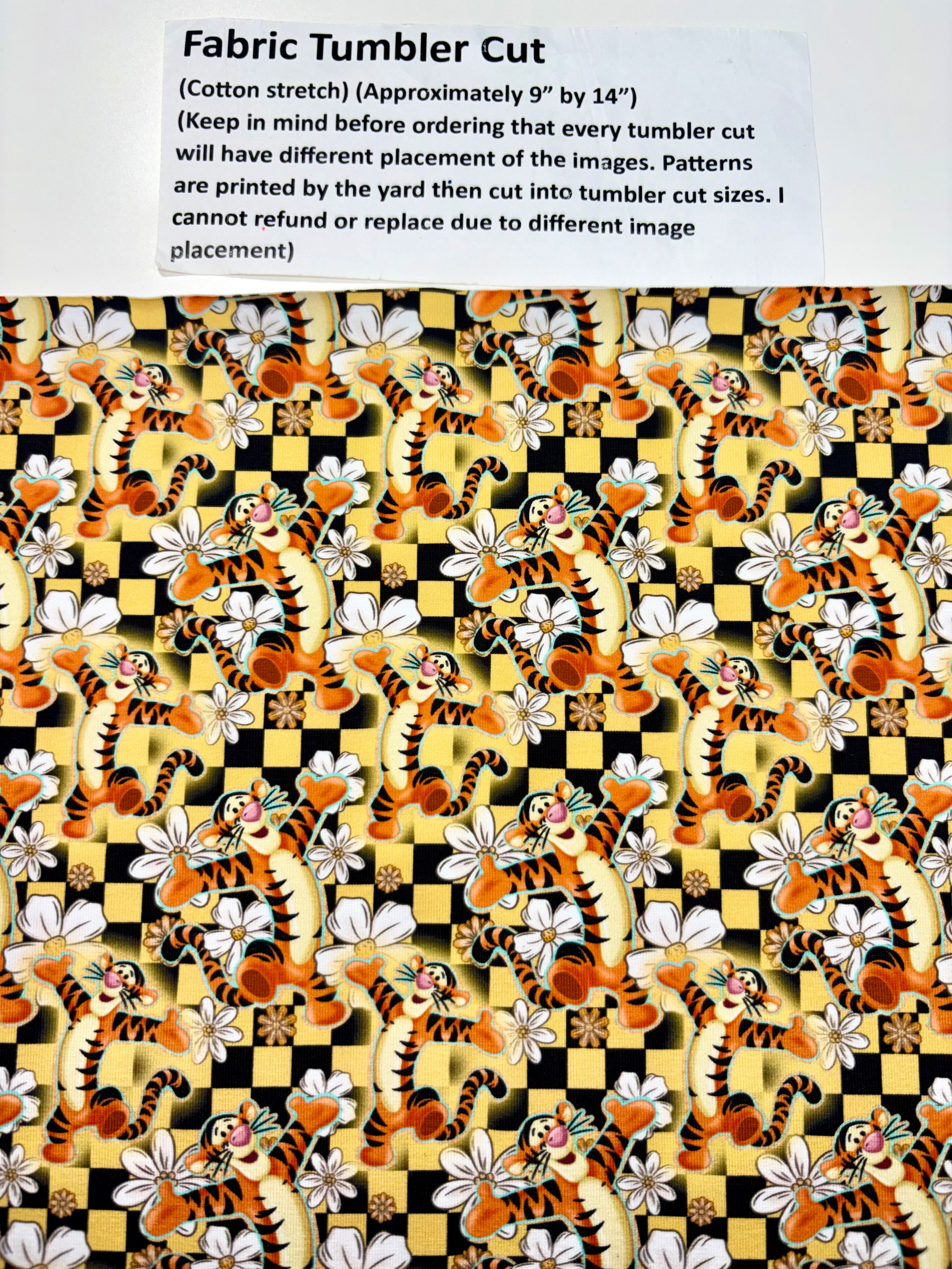 Fabric- Tigger Checkered