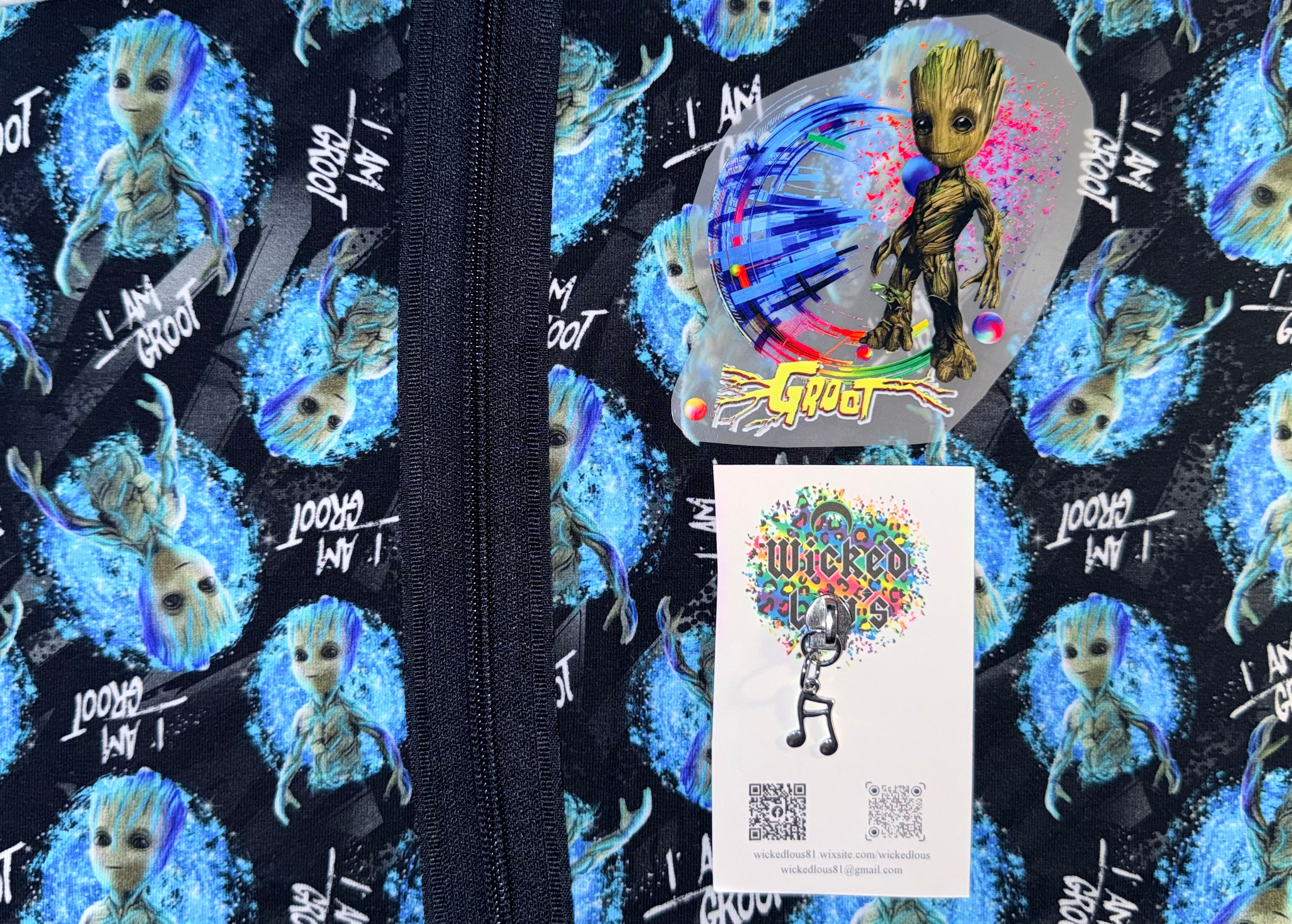 Fabric Zipper Tumbler Kit- Groot Blue