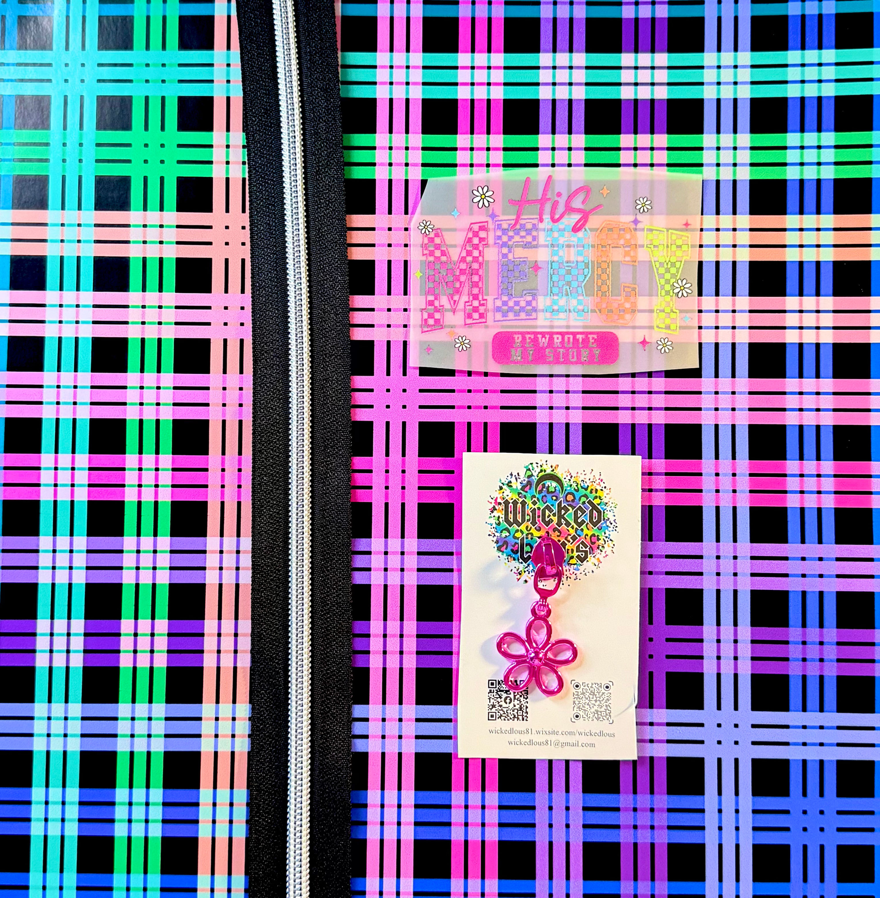 Vinyl Zipper Tumbler Kit- Neon His Mercy