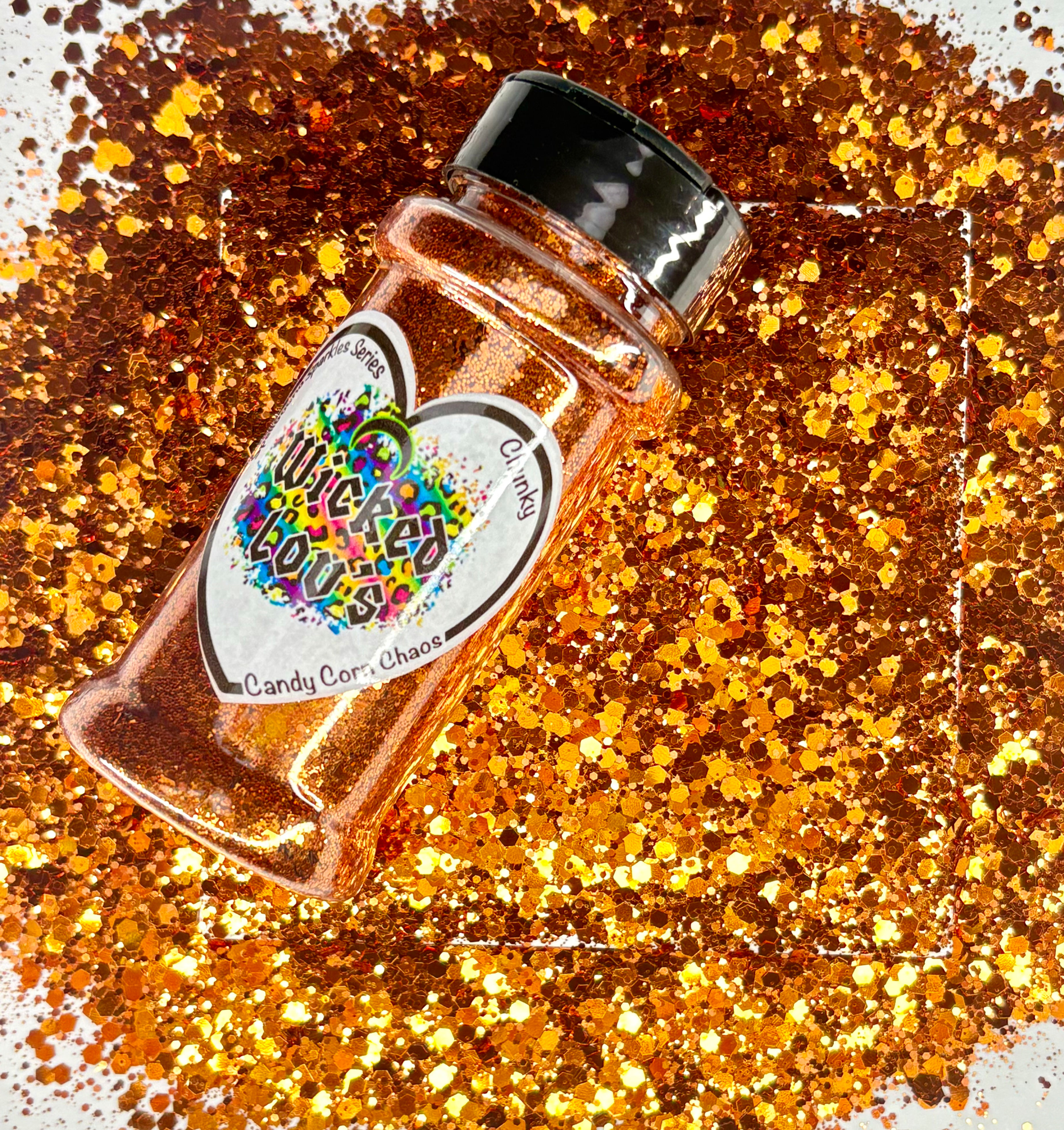 SPELLBOUND SPARKLE SERIES- Candy Corn Chaos CHUNKY