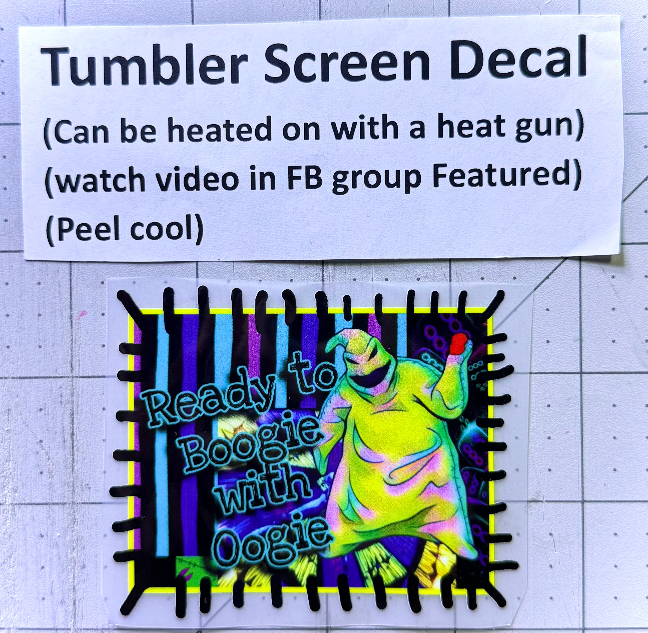 Tumbler Screen- Boogie W Oogie