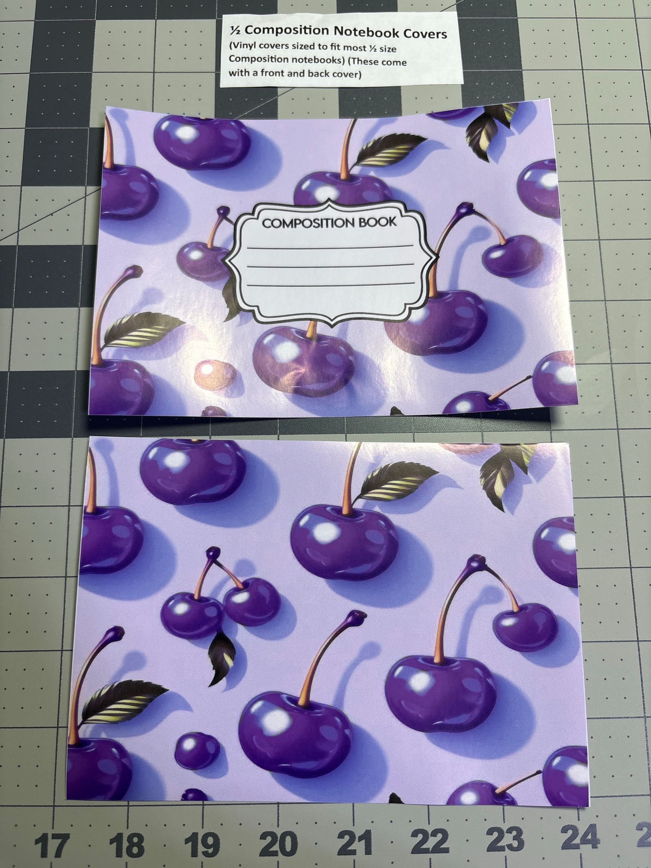 1/2 Composition Book Covers