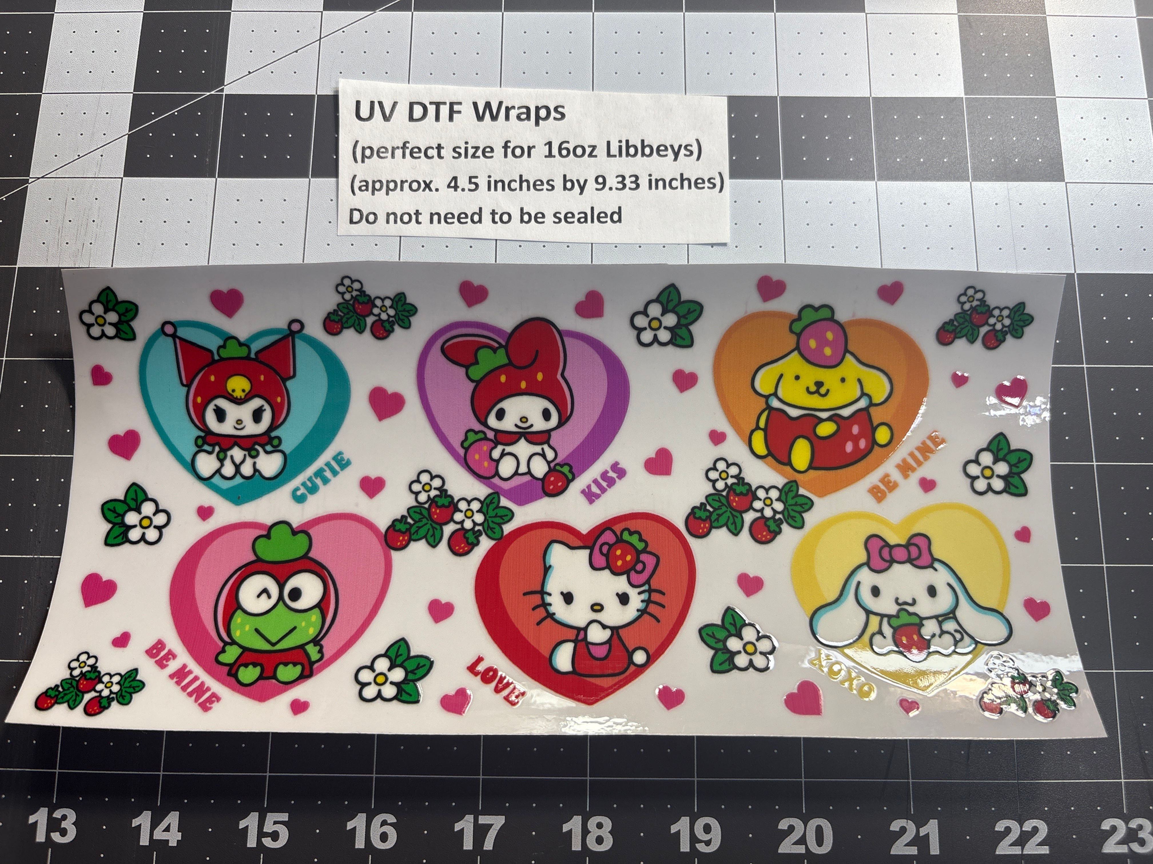 UVDTF Wrap- Hello K Heart Sayings 